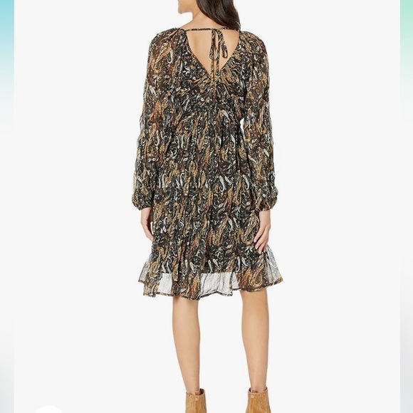 NWT Miss Me Chiffon Paisley Printed Mini Dress Sz L - Picture 7 of 7